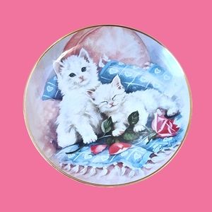 Franklin Mint "PURRFECTLY PRECIOUS" Fine Porcelain Cat Plate by Brian Walsh